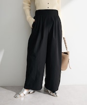 【楽しゃれUV】ツータックイージーパンツ