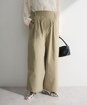 【楽しゃれUV】ツータックイージーパンツ