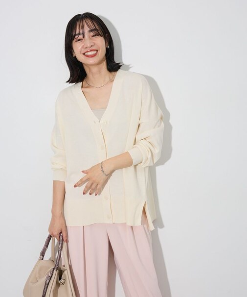 ここちニットVネックカーディガン