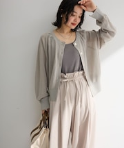 【しのばせカーディガン】ポケッタブルUVカットニットカーディガン