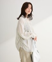 脇シャーリングシャツ
