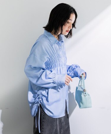 脇シャーリングシャツ