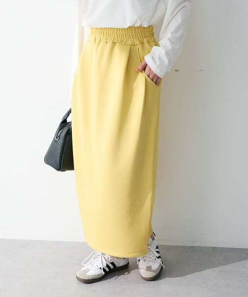 ウエストタックIラインカットスカート