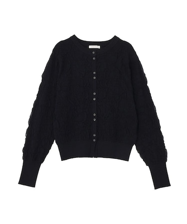 表面感ニットカーディガン