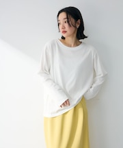 ホワイトインナーストレートプルオーバー