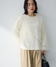 シャーリングチュールドッキングプルオーバー