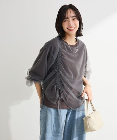 シャーリングチュールドッキングプルオーバー