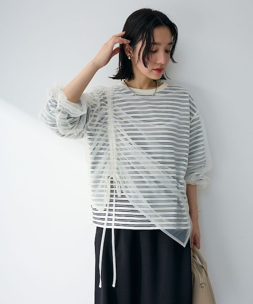 シャーリングチュールドッキングプルオーバー