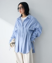 【WEB限定】ドロストシャーリングウエストタックシャツⅡ