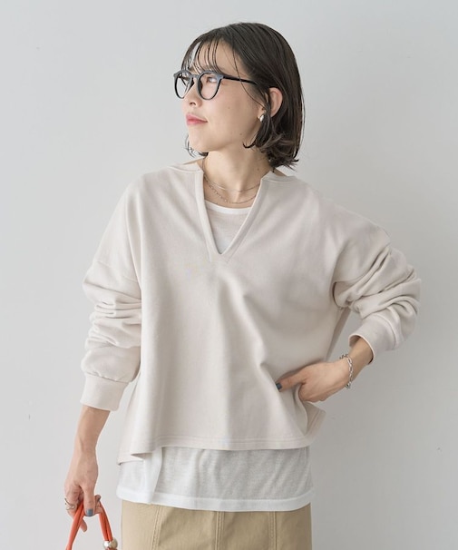 SET2点 深Vネック裏毛+プルオーバー