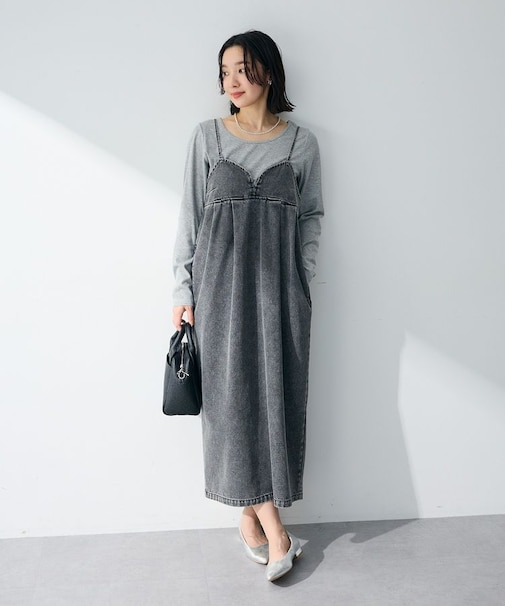 デニムキャミワンピース