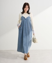 デニムキャミワンピース