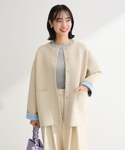 リングドットニットコーディガン