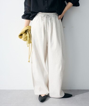 コクーンシルエットスウェットパンツ