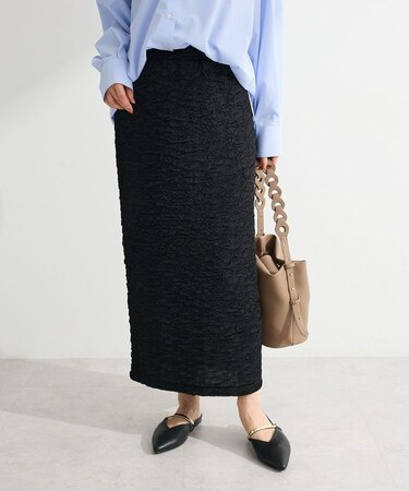 表面感ポコポコIラインスカート