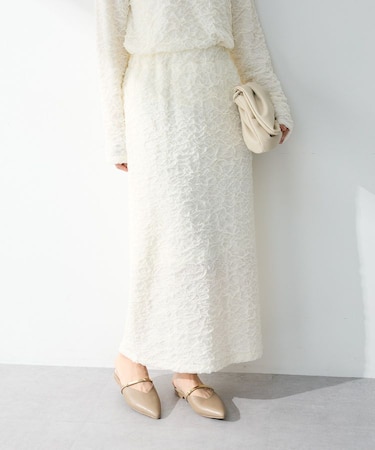 表面感ポコポコIラインスカート