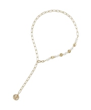 バロックパール風コインネックレス