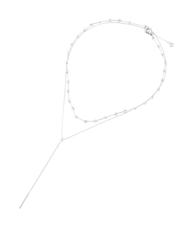 【ステンレス】Y字2連ネックレス