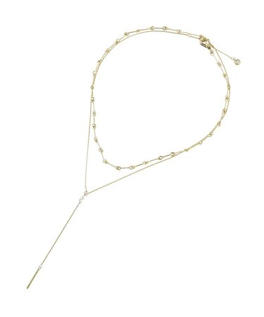 【ステンレス】Y字2連ネックレス