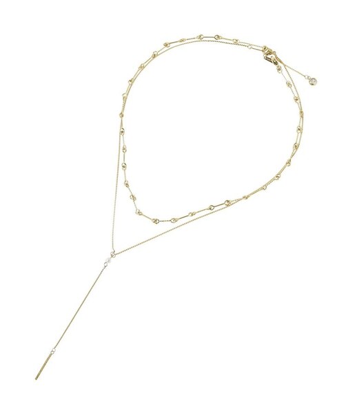 【ステンレス】Y字2連ネックレス