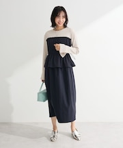 ペプラムドッキングワンピース