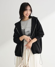 【OTONAパーカー】ダブルZIP裾ドロストパーカー