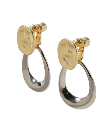 2WAYニュアンスフープイヤリング