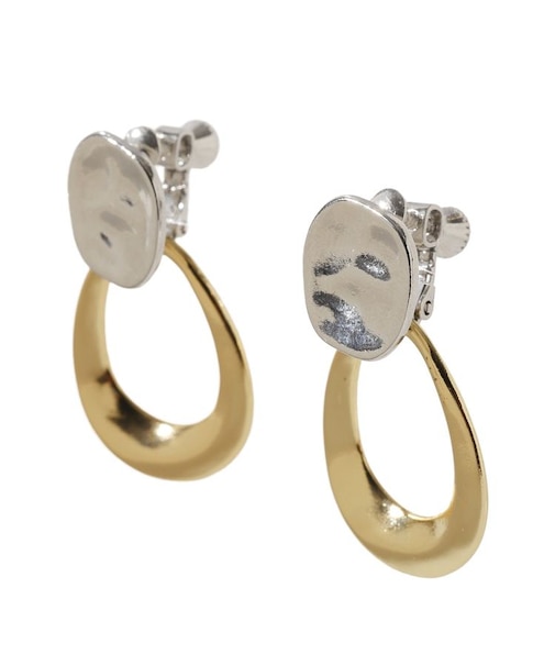 2WAYニュアンスフープイヤリング