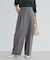 アシメウエストタックパンツ