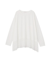 裾イレヘムレースドッキングプルオーバー