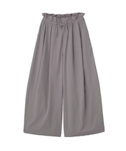 ウエストフリルワイドコクーンパンツ