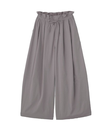 ウエストフリルワイドコクーンパンツ
