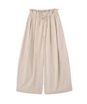 ウエストフリルワイドコクーンパンツ