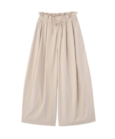 ウエストフリルワイドコクーンパンツ