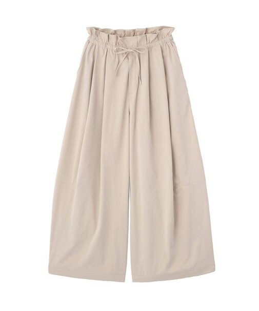 ウエストフリルワイドコクーンパンツ