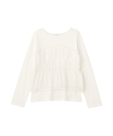 オーガンジービスチェドッキングプルオーバー