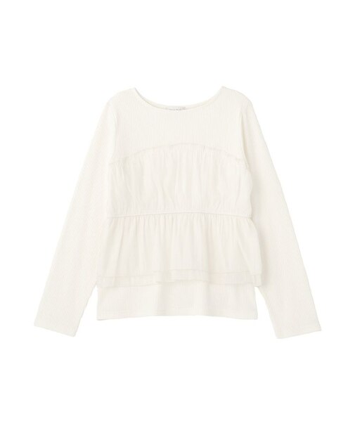 オーガンジービスチェドッキングプルオーバー