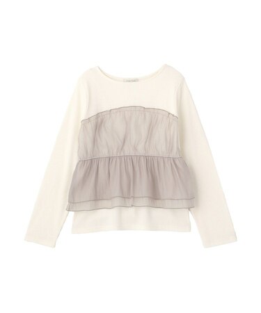 オーガンジービスチェドッキングプルオーバー