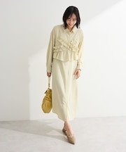 SET2点フリルビスチェ＋シャツワンピース