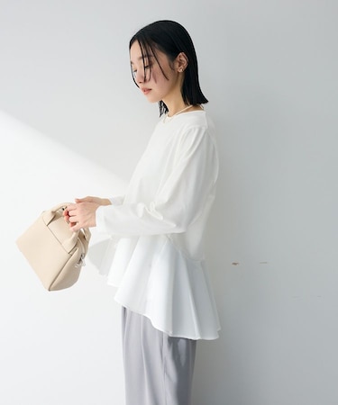 ペプラムドッキングプルオーバー