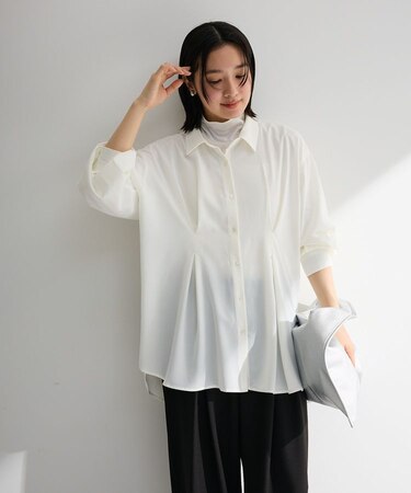 ウエストタックシャツチュニック