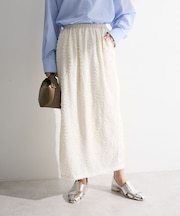 3Dレース刺しゅうスカート