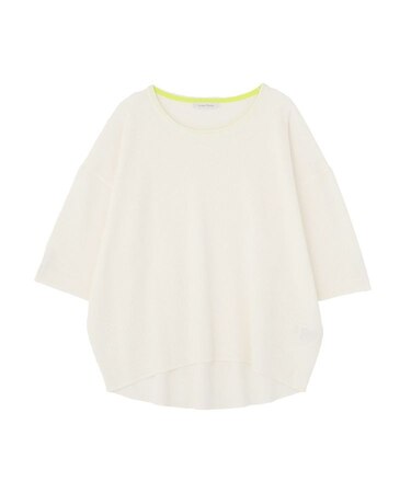 七分袖機能ニットプルオーバー