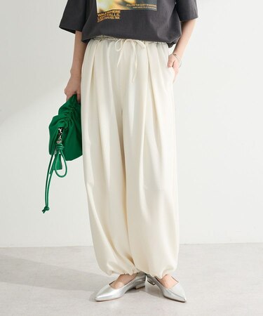 サテンコクーンパンツ