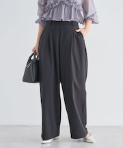 タックワイドスウェットパンツ