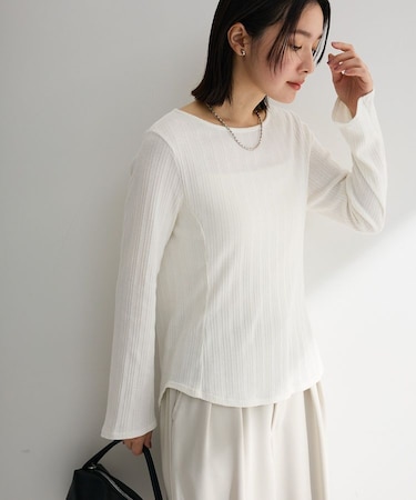 チェーンリブカットプルオーバー