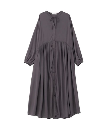 スキッパーギャザーワンピース