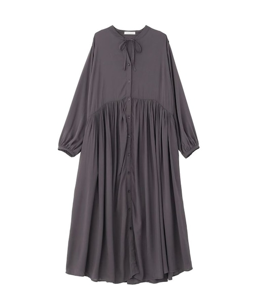 スキッパーギャザーワンピース