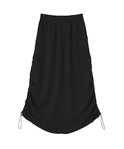 サテンカーゴスカート