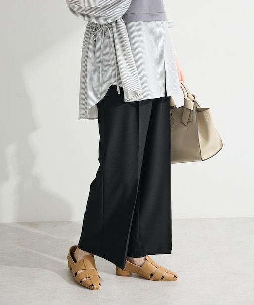 きれシルストレートワイドパンツ